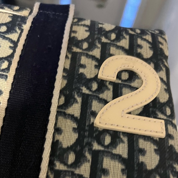 Dior Dark Navy Trotter #2 Boston Handbag - Picture 14 of 15